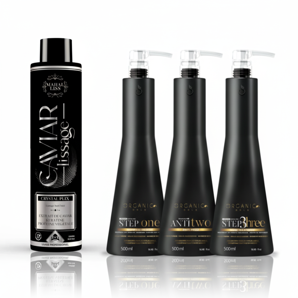 Kit Duo Lissage Premium – Organic Gold & Mahal Liss – 2,5 L