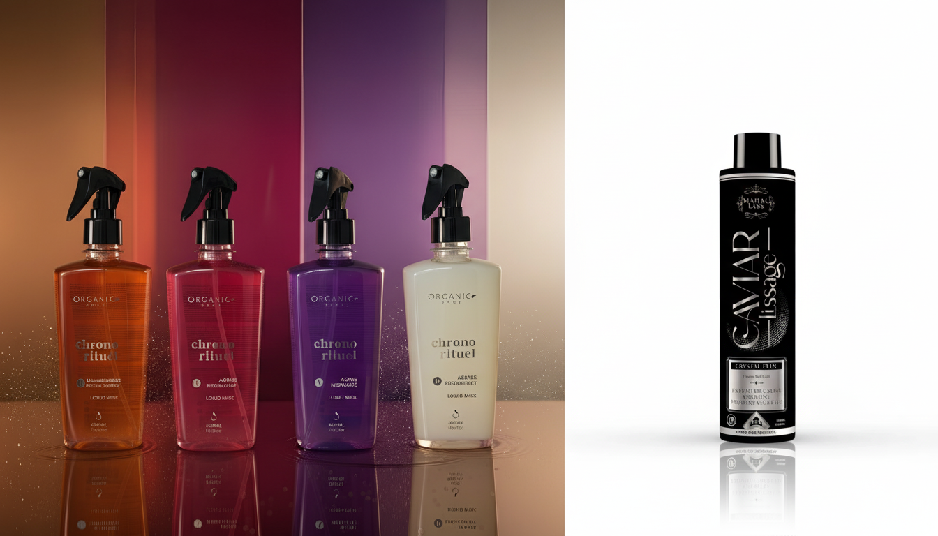 Kit Soin & Lissage Prestige – Chrono Rituel + Caviar – 500 ml + 4x 480 ml – Organic Gold & Mahal Liss®