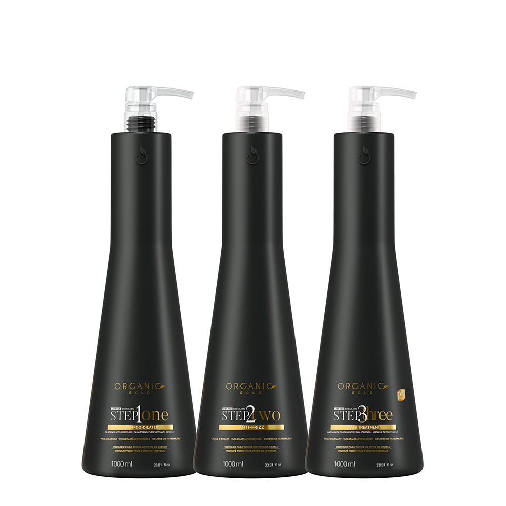 Kit Fusion Lissant – Organic Gold & Step 2 Huile de Serpent – 1000 ml – Mahal Liss® x Organic Gold