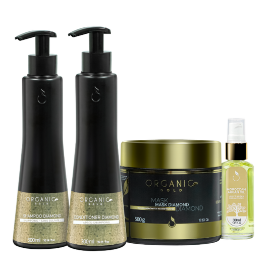 Kit de Soin – Diamond – Nutrition et Brillance – Pro – Organic Gold