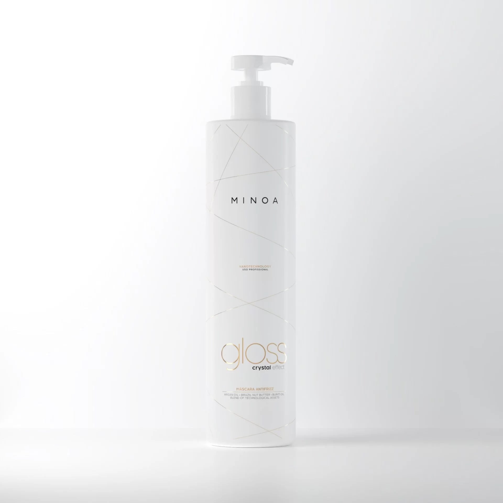 Gloss Effet Cristal – Masque Anti-Frizz – 500 ml – Minoa Professional