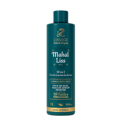 Lissage Indien Step 2 – Huile de Serpent & 10 Huiles Végétales – 1000 ml – Mahal Liss®